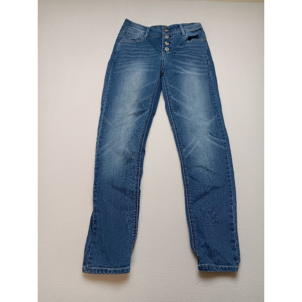 WallFlower High Curvy Fit Jeans Womens 0 Button Fly Mid Rise Skinny WFI10848M